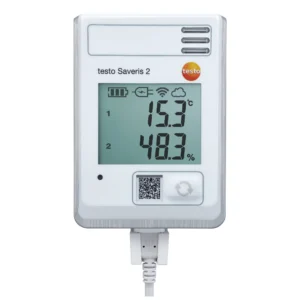 testo saveris 2 h1 registrador de datos wifi con pantalla y sonda de temperatura y humedad integrada