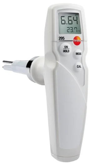 set inicial testo 205 instrumento de medición de ph/temperatura para medios semisólidos
