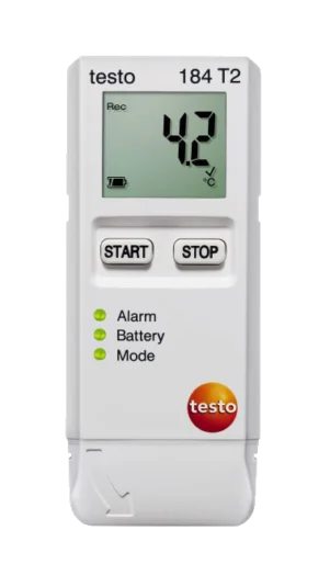 registrador de datos de temperatura para la supervisión del transporte testo 184 t2