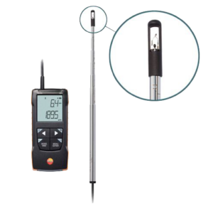 anemómetro digital de hilo caliente con conexión a la app testo 425