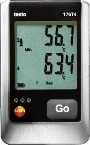 datalogger de temperatura con cuatro canales testo 176 t4