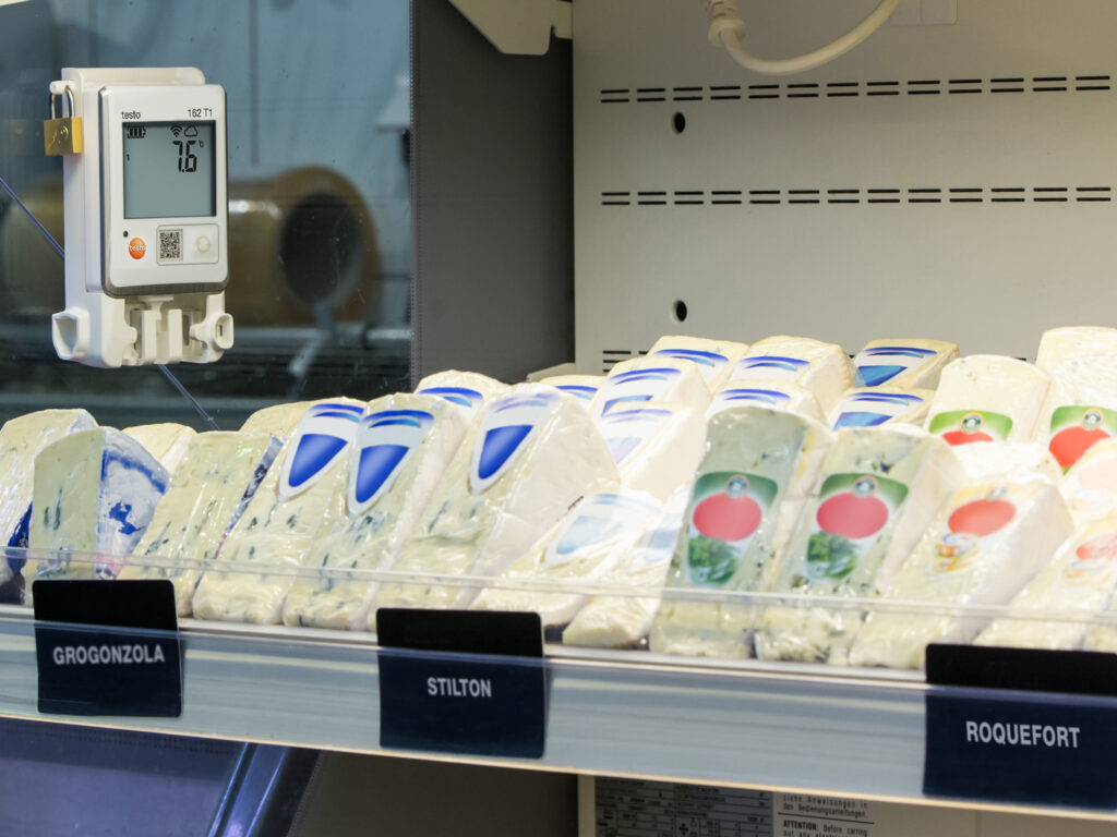 testo 162 t1 application cheese counter