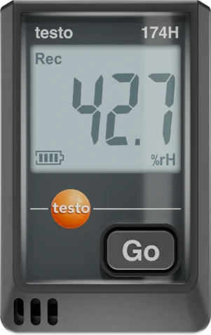 registrador de humedad y temperatura testo 174 h con cable usb c y software para pc