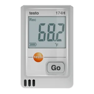 registrador de humedad y temperatura testo 174 h con cable usb c y software para pc