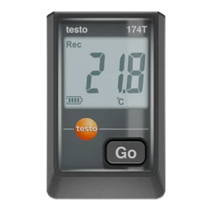 registrador de temperatura testo 174 t con cable usb c y software para pc