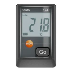registrador de temperatura testo 174 t con cable usb c y software para pc