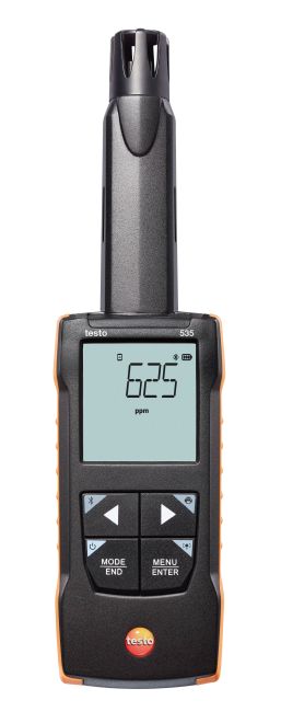 analizador digital de co2 con conexión a la app testo 535