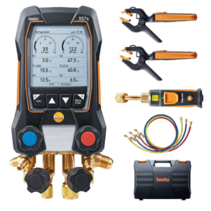 set de vacío smart testo 557 con tubos flexibles de llenado