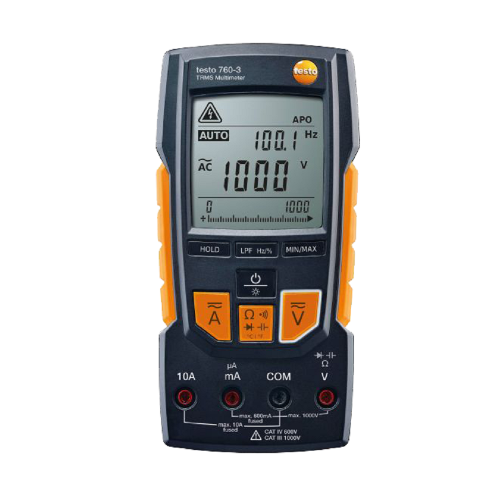 multímetro con medición true rms testo 760 3 multímetro con medición true rms testo 760 3